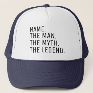 Personalised The Man The Myth The Legend Trucker H Hat