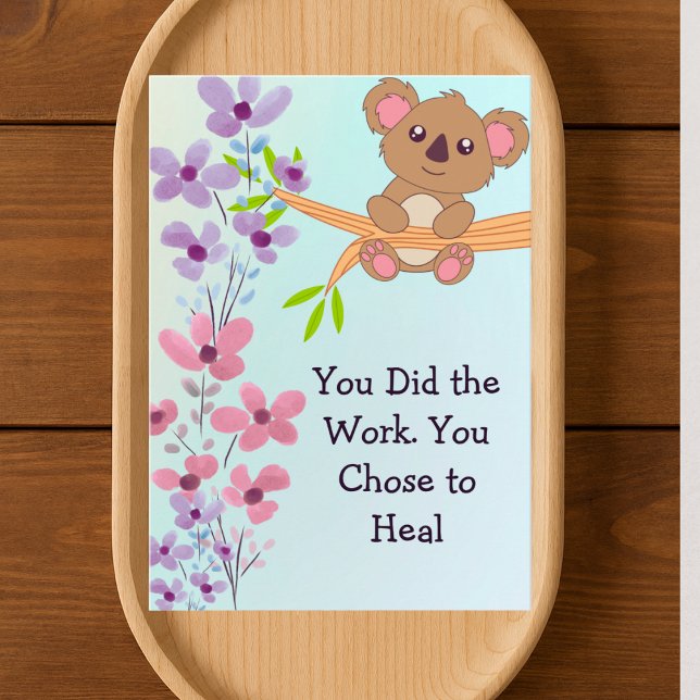 Personalised Therapist Client Blue Pastel Floral Thank You Card (Creator Uploaded)