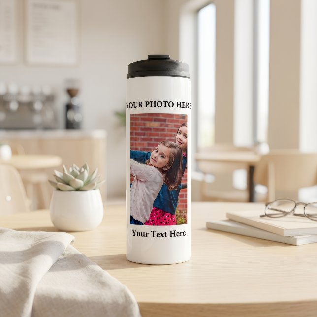  Personalised Thermal Water Bottle with Photo (Creator Uploaded)