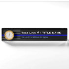Personalised Thin Blue Line American Flag on a