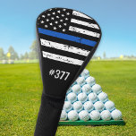 Personalised Thin Blue Line Police Golf Head Cover<br><div class="desc">Show your support and pride for our Police Officers and Law Enforcement with these Thin Blue Line golf covers - American flag in Police Flag colours, distressed design . These Thin Blue Line golf covers are perfect for a gift for a law enforcement retirement, memorial events, and a wonderful gift...</div>