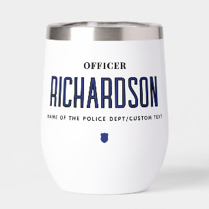 Personalised Thin Blue Line Police Officer Flag