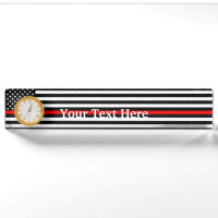 Personalised Thin Red Line American Flag Display