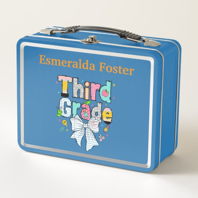Personalised Third Grade Lunch Box (Front)