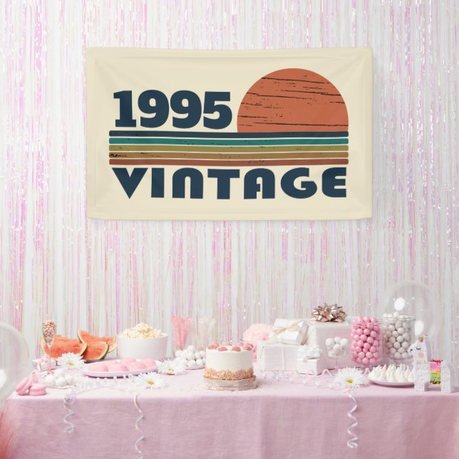 Personalised thirty vintage 30th birthday party banner (Party)