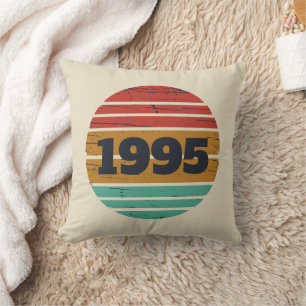 Personalised thirty vintage 30th birthday party cushion