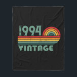 Personalised Thirty vintage 30th birthday party Fleece Blanket<br><div class="desc">You can add some originality with this limited edition, premium quality, and original, classy, retro, and vintage-looking birthday graphic design with a cool typography font. This is a great gift idea for men, women, husbands, wives, girlfriends, and boyfriends who will love this one-of-a-kind piece of art—a unique and funny holiday...</div>