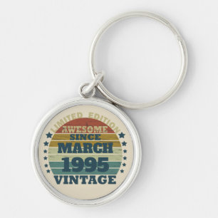 Personalised Thirty vintage 30th birthday party Key Ring