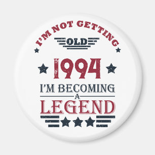 Personalised thirty vintage 30th birthday party magnet