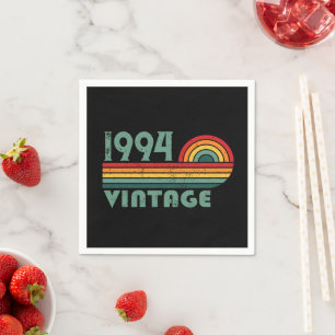 Personalised Thirty vintage 30th birthday party Napkin