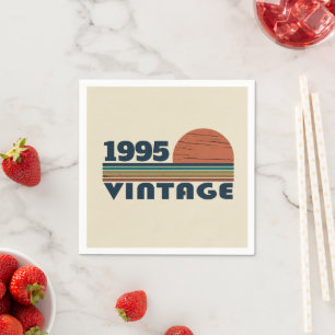 Personalised Thirty vintage 30th birthday party Napkin