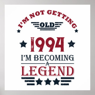 Personalised thirty vintage 30th birthday party poster