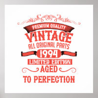 Personalised thirty vintage 30th birthday party