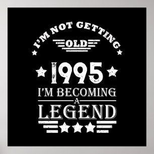 Personalised Thirty vintage 30th birthday party Poster