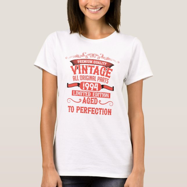 Personalised thirty vintage 30th birthday party T-Shirt (Front)