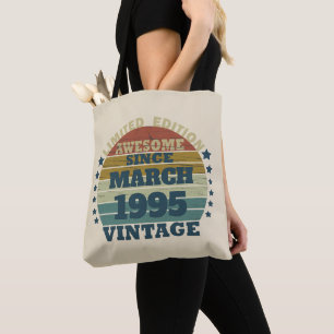 Personalised Thirty vintage 30th birthday party Tote Bag