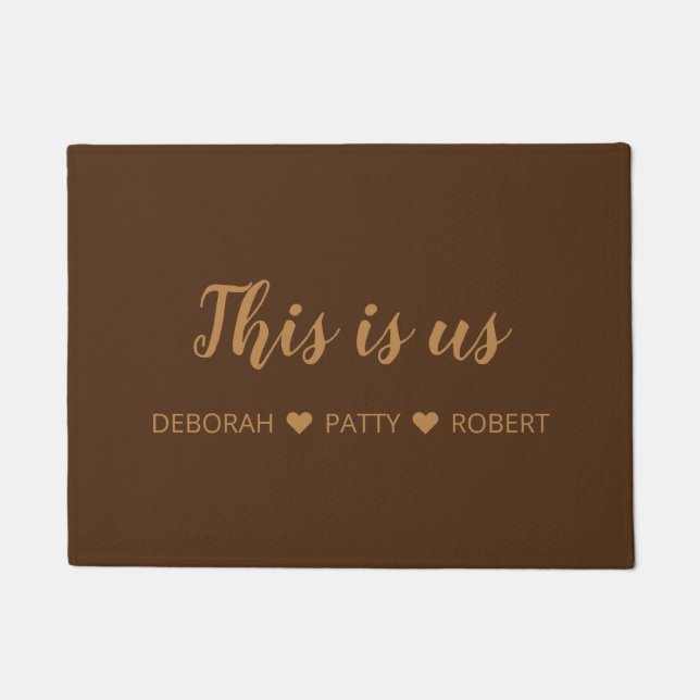 Personalised This is us Door Mat (Front)