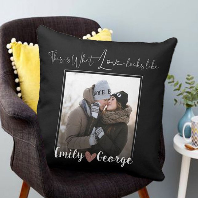 Personalised " This Is What Love Looks Like" Cushion (Creator Uploaded)