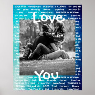 Personalised this "Love You" Couple's Poster