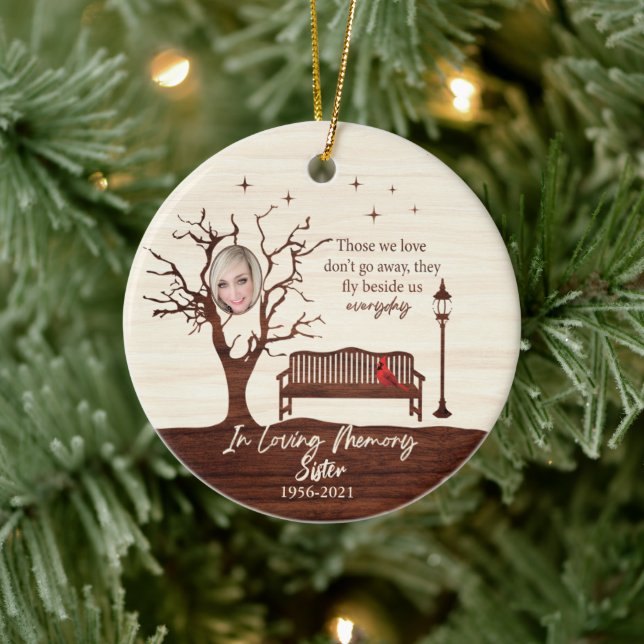 Personalised Those We Love/Sister Ceramic Tree Decoration (Tree)