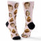 Personalised Three-Photo Face Socks | Custom Gift