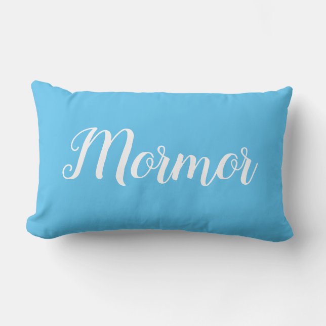 Personalised Throw Pillow for Grandmother Mormor (Front)