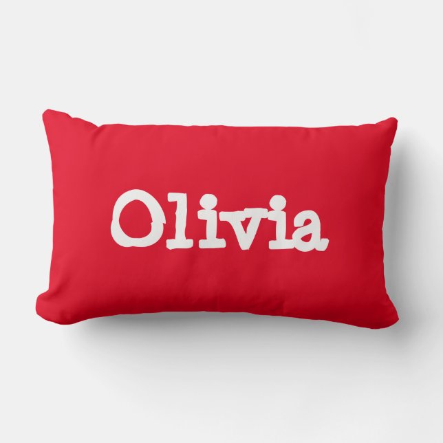 Personalised Throw Pillow - Olivia (Front)