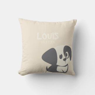 Personalised Throw Pillow Puppy