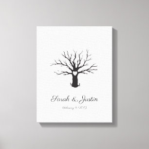 Personalised Thumbprint Tree Canvas Print