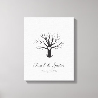 Personalised Thumbprint Tree Canvas Print