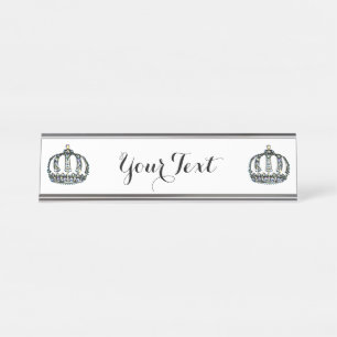 Personalised “Tiara” Desk Name Plate