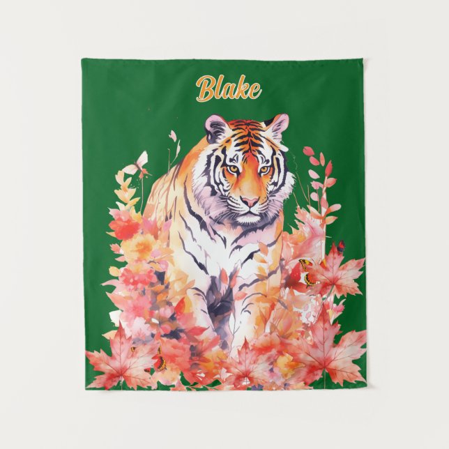 Personalised Tiger Tapestry (Front)