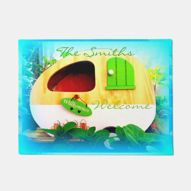 personalised tiny casa Thunder_Cove Doormat (Front)