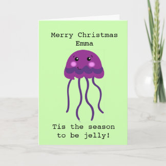 Personalised Tis the season to be jelly Christmas Holiday Card