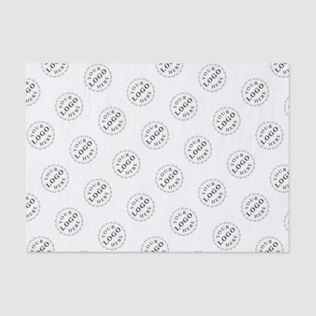 Personalised Tissue Paper with Logo Pattern Print (Front)