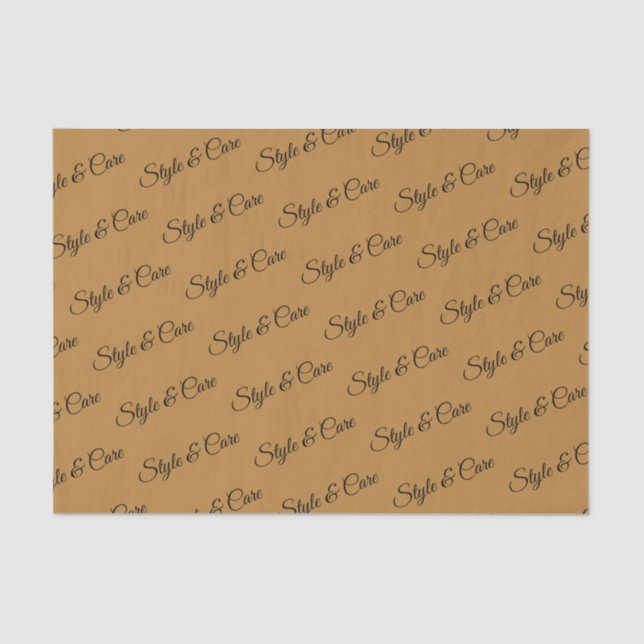 Personalised Tissue Paper with Name Pattern Print (Front)