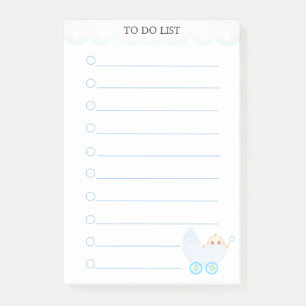 Personalised To Do List & Baby Stroller Post-it No Post-it Notes