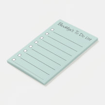 Personalised To Do List - Post It Notes