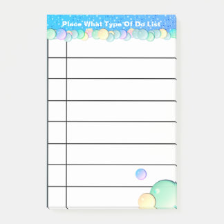 Personalised To do list Post-it Notes
