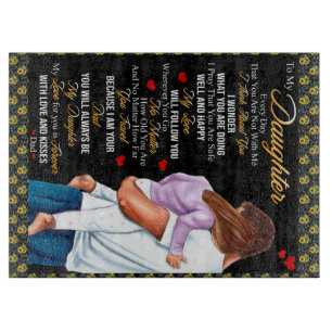 Personalised To My Daughter Blanket, Cutting Board