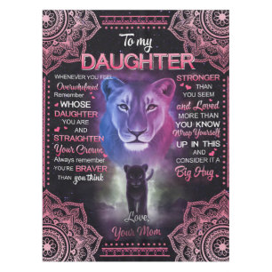 Personalised To My Daughter Blanket, Tablecloth