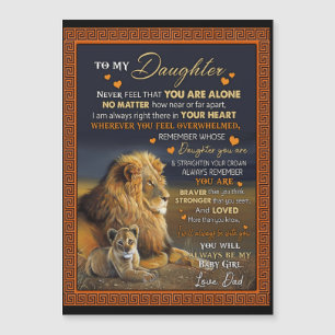 Personalised To My Daughter From Dad,