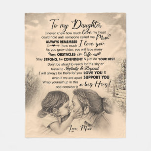 Personalised To My Daughter, Love From Mum Blanket
