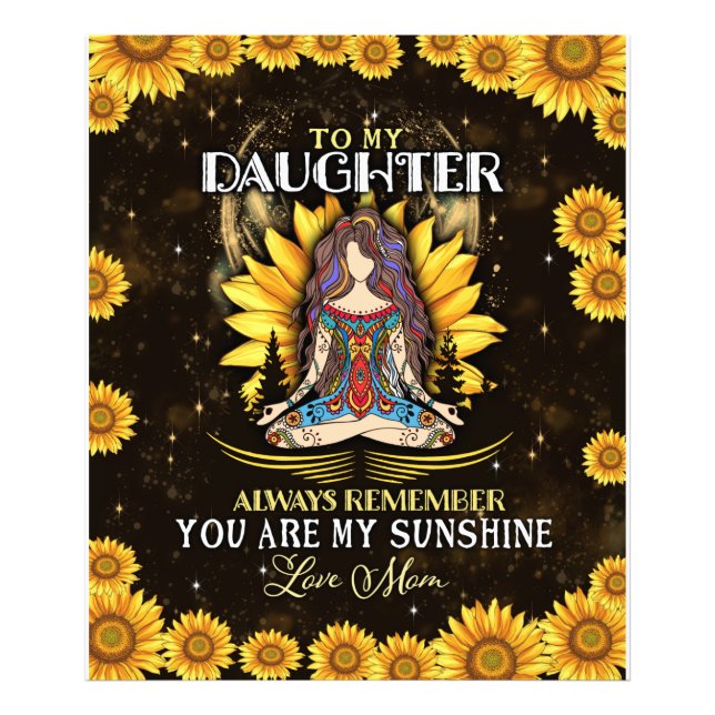 Personalised To My Daughter Photo Print (Front)