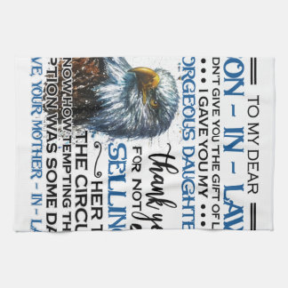 Personalised To My Dear Son In Law Tea Towel
