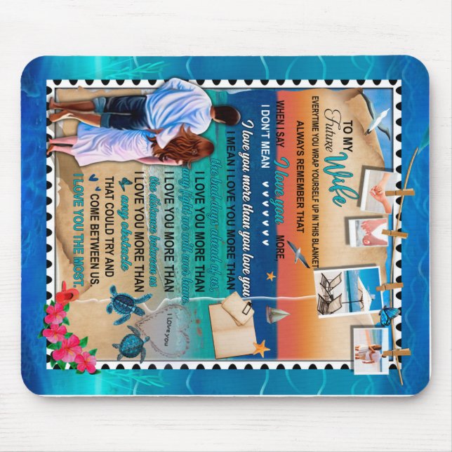 Personalised To My Future Wife From Husband Mouse Pad (Front)