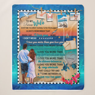 Personalised To My Future Wife From Husband Sherpa Blanket