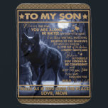 Personalised To My Son Birthday Gift, Baby Blanket<br><div class="desc">Personalised To My Son Birthday Gift, </div>