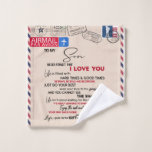 Personalised To My Son, Son Birthday Gift Wash Cloth<br><div class="desc">Personalised To My Son,  Son Birthday Gift</div>