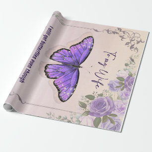 Personalised To My Wife Love Letter From Husband Wrapping Paper